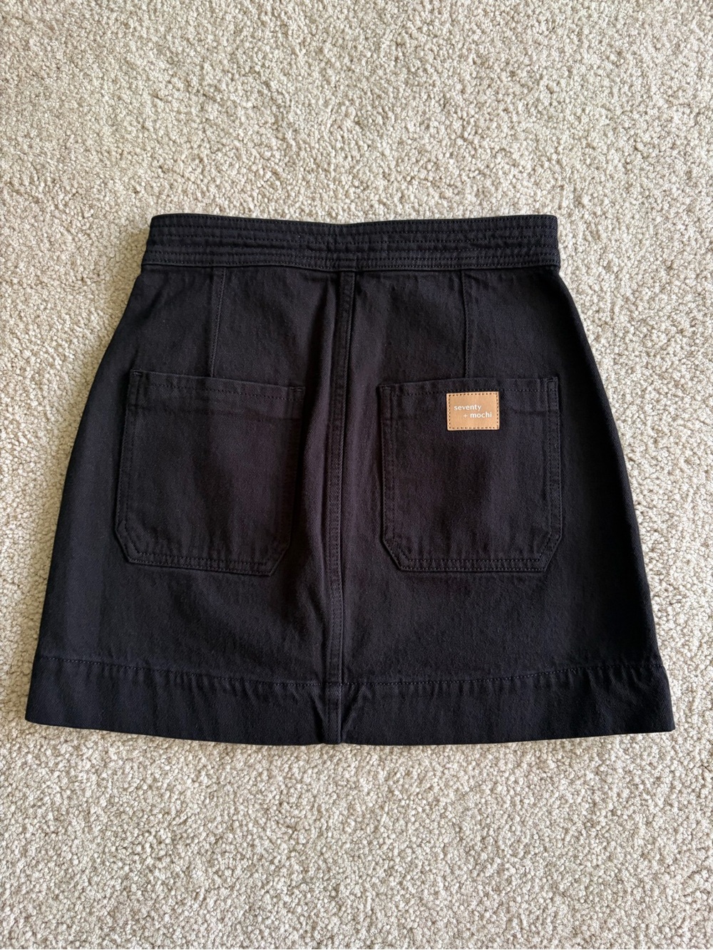 Seventy + Mochi 26 Anthropologie Black Sailor Button Mini pockets Skirt sz 4 NWT - Picture 5 of 13